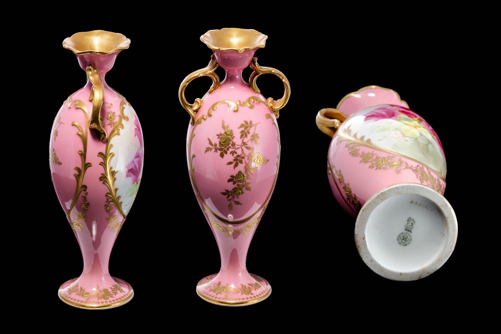 Royal Doulton Handpainted Vase.