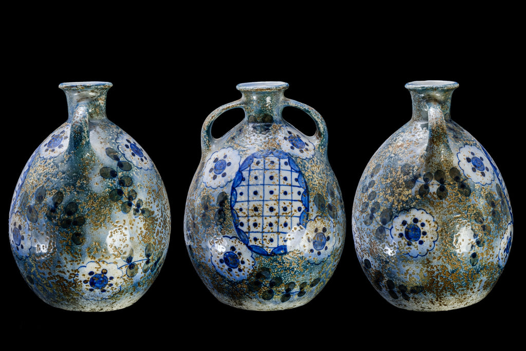Czechoslovakian Amphora Pottery Vase.