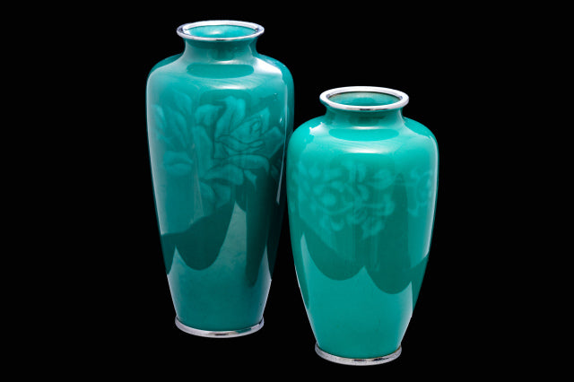 Japanese Cloissone vases.