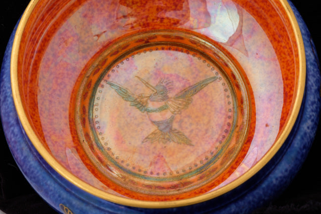 Edwardian WEdgewood Fairyland Lustre Lidded Pot.