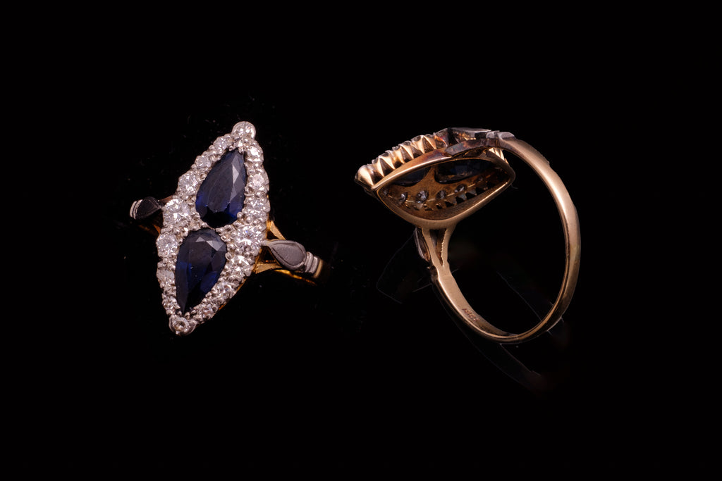 Vintage 18ct Gold,Sapphire and Diamond Ring.