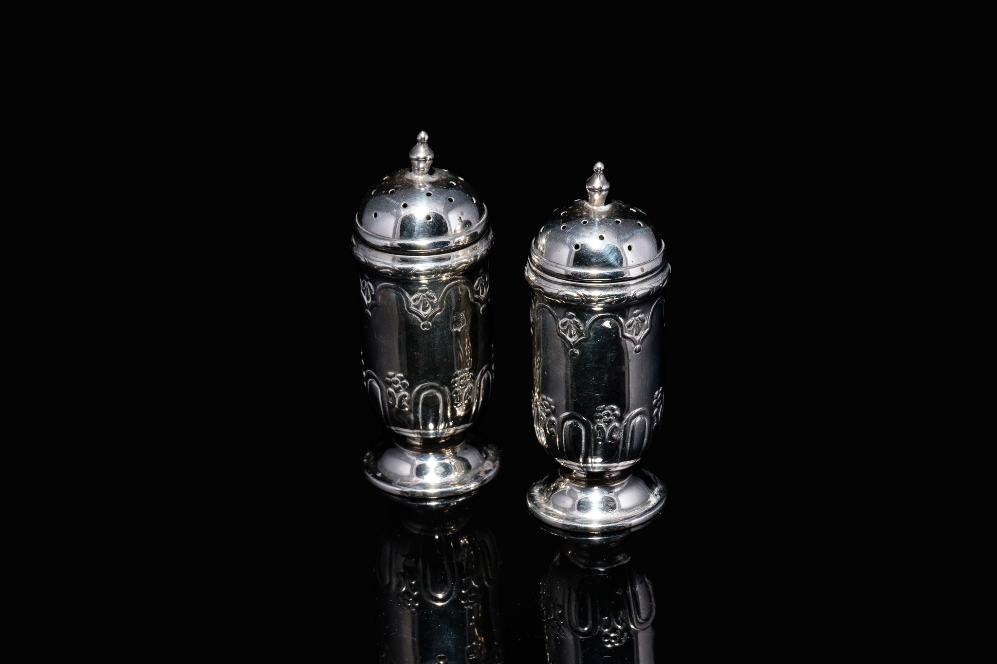 Victorian Sterling Silver Condiments.