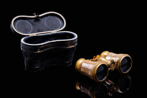 French Brass and Mother of Pearl  Opera Glasses