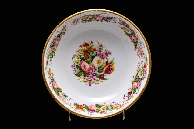 French  Victorian Large Porcelain Bowl