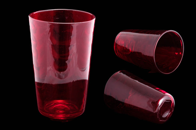 Mid Century Whitefriars Blood Red Vase