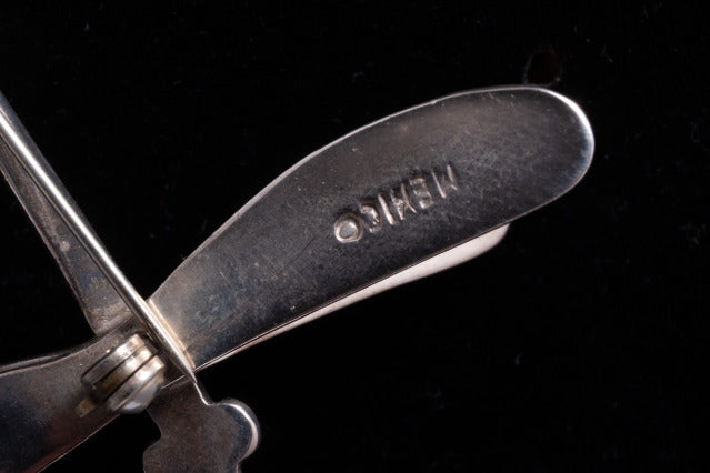 Mid Century Silver Dragonfly.