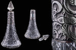 Victorian Sterling Silver Collared Perfume Bottle.