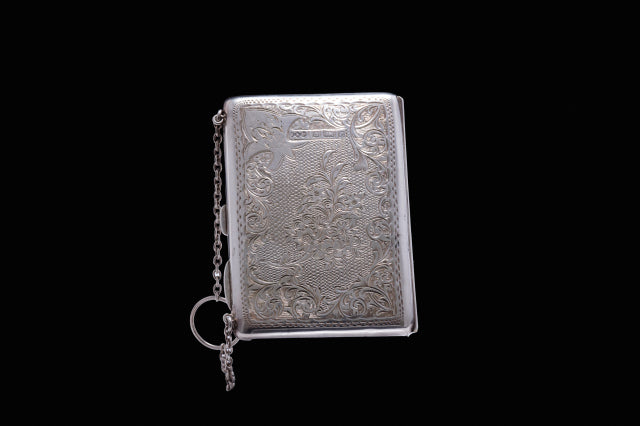 Victorian Sterling Silver Purse with Pencil.