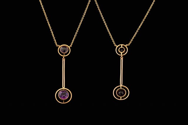 Edwardian 9ct Gold and Amethyst Pendant.
