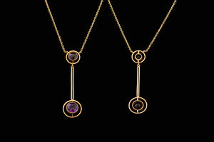Edwardian 9ct Gold and Amethyst Pendant.