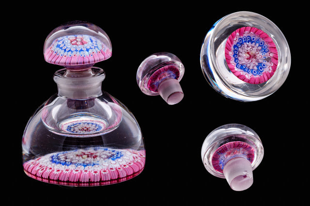 Edwardian French Millefiore Inkwell/Paperweight