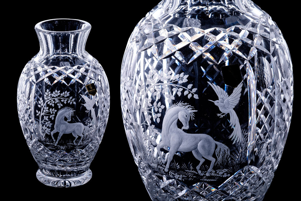 Edinburgh Crystal Cut Crystal Vase.