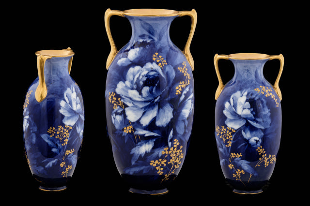 Edwardian Royal Doulton Twin Handled Vase