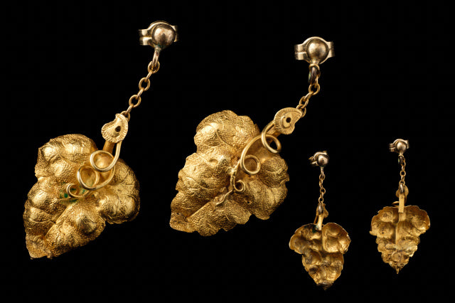 Victorian 18ct Gold Art Nouveau Earrings