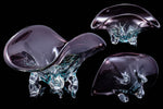 Mid Century Murano Four Footed Art Glass Bowl.