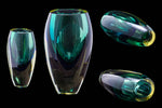 Mid Century "Sommerso" Murano Art Glass Vase