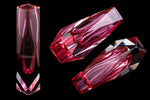 Mid Century Murano Art Glass Faceted Block Vase