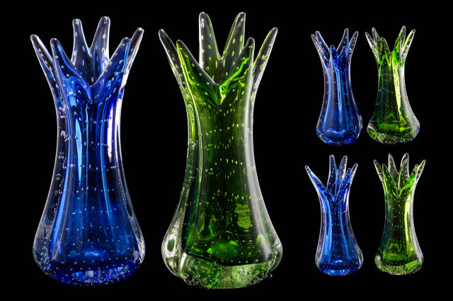 Mid Century Murano "Finger Vase" Green Only.