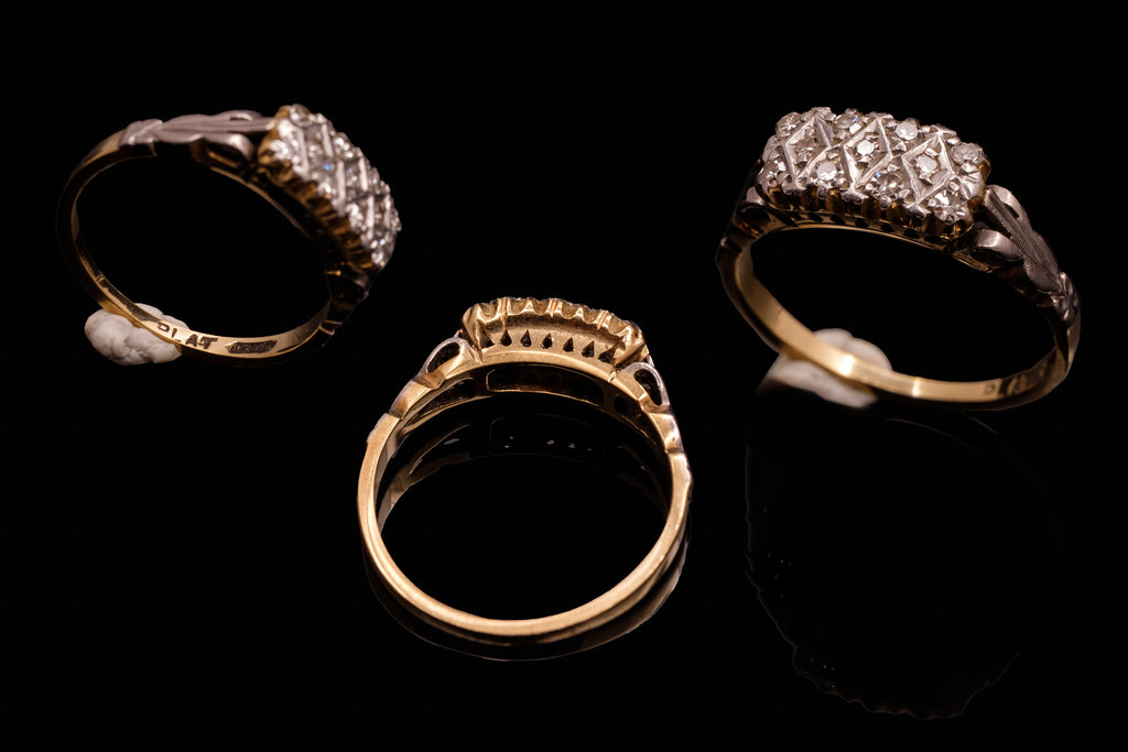 Edwardian 18ct Gold and Diamond Ring