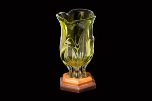 Czechoslovakian Art Glass Vase.