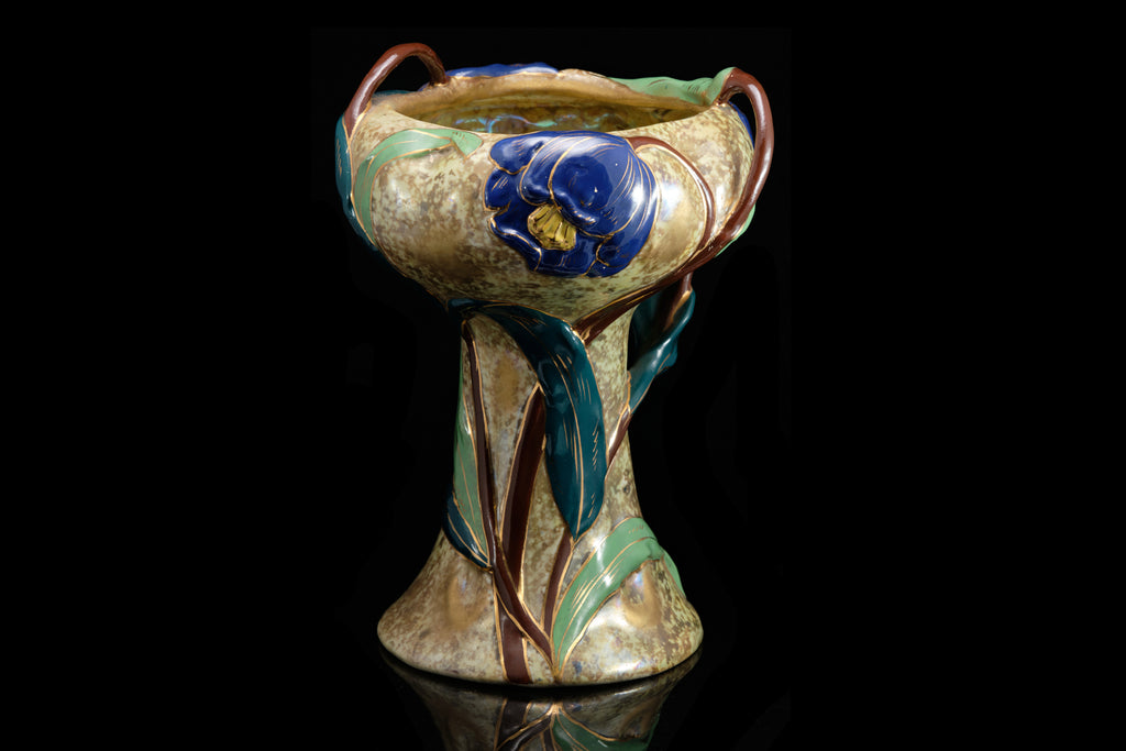 Amphora Art Nouveau Lotus Pattern Vase.