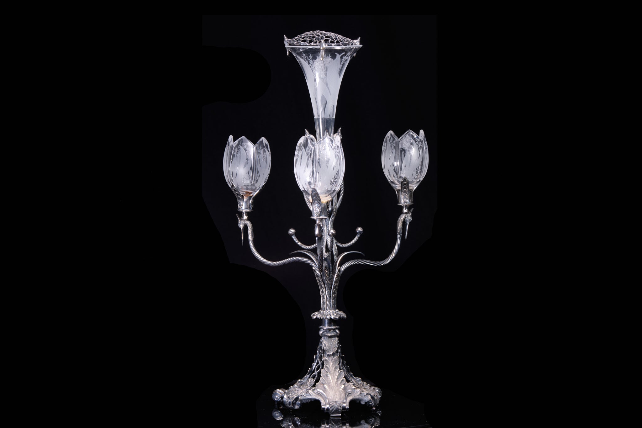 Victorian Silverplated Epergn'e.