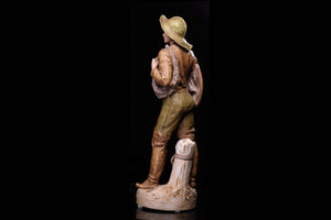 Czechoslovakian Royal Dux Figurine of a Boy.