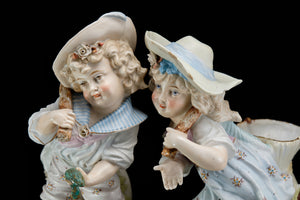 Victorian Pair of Bisque Figurines.