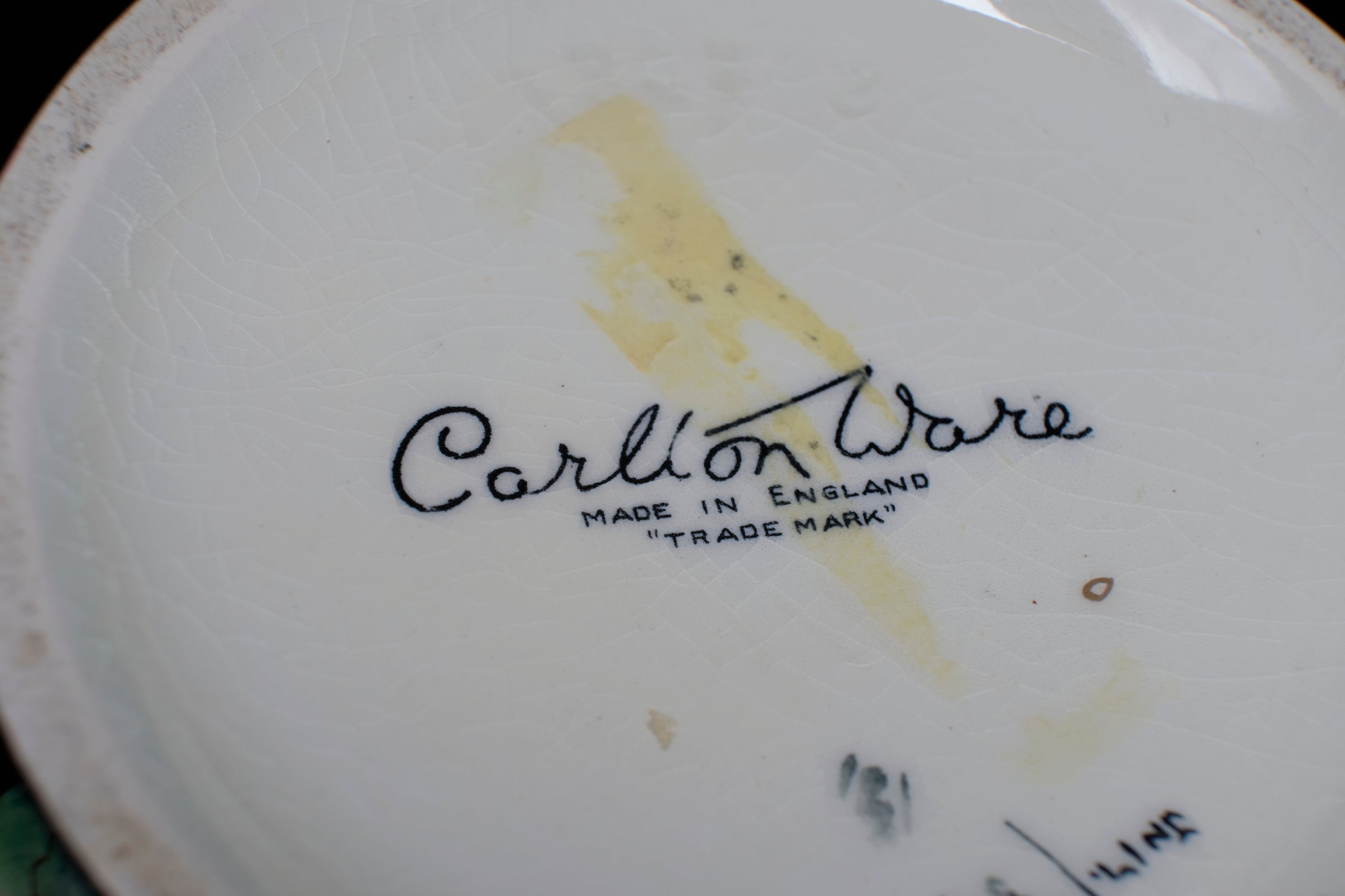 Carltonware "Hollyhocks" Handpainted Enamelled and Lustre Jug.