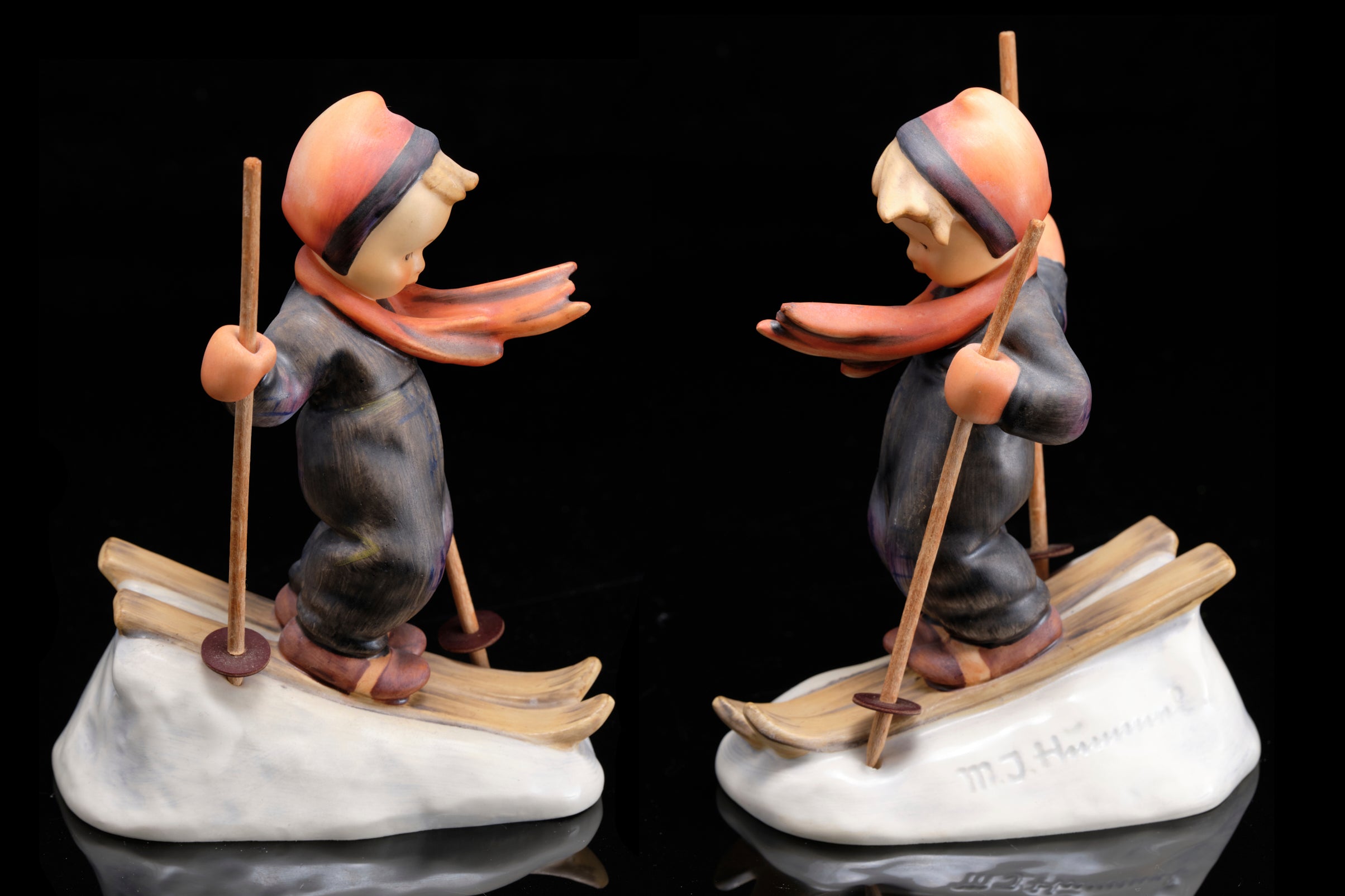 Goebels "Hummel"  Figurine of a Boy Skiing.