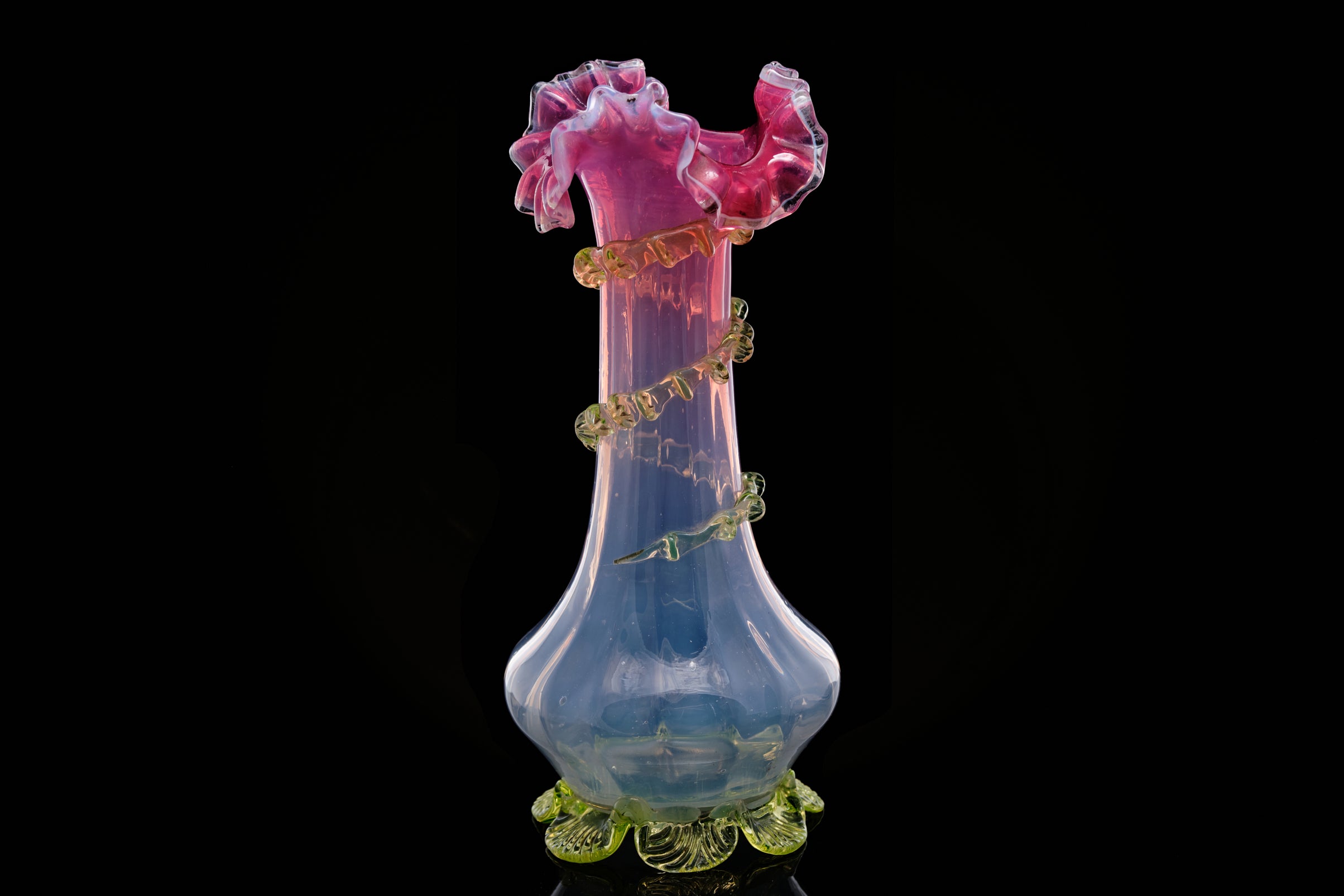 Victorian Milk Glass Vase.