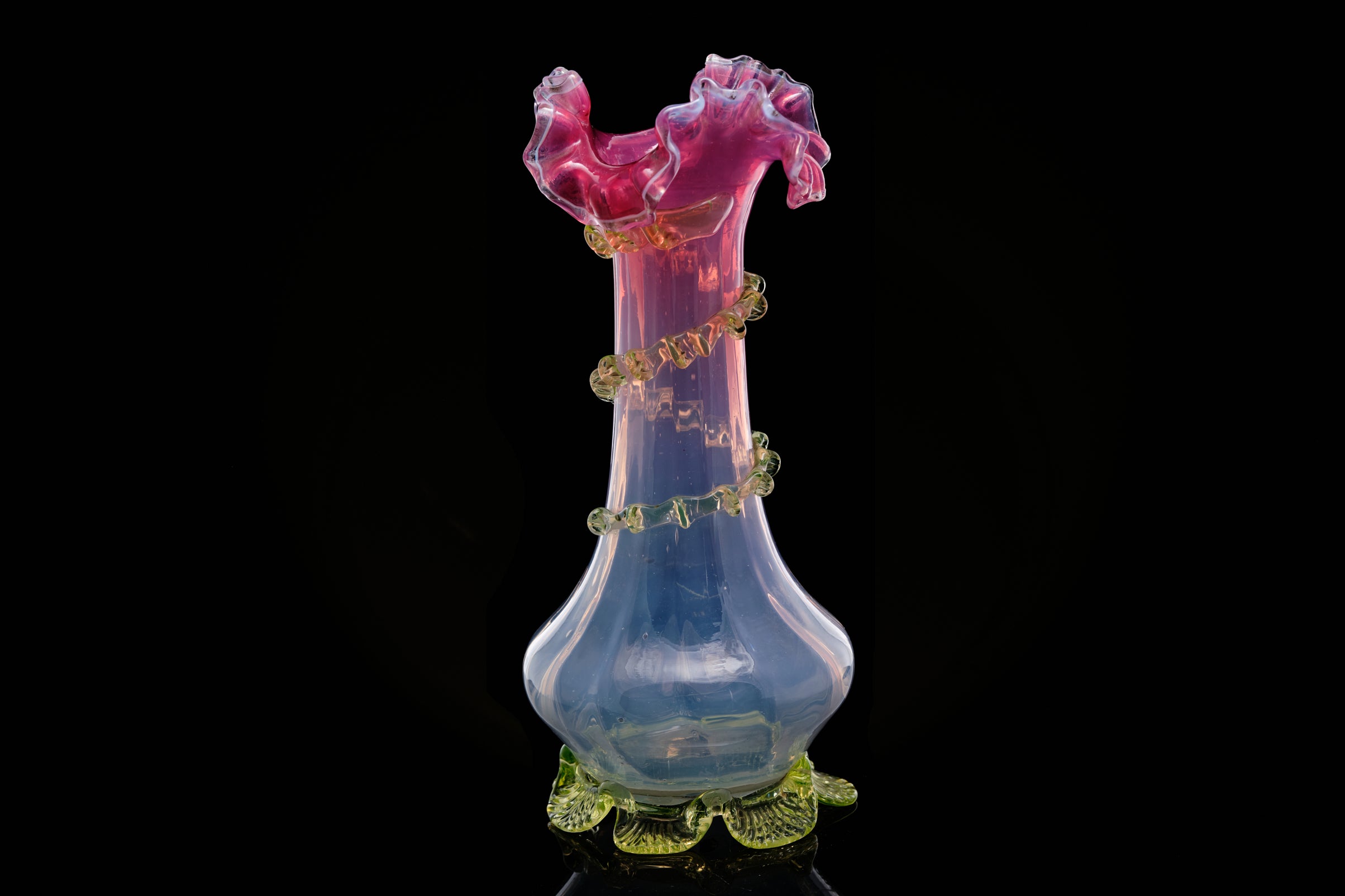 Victorian Milk Glass Vase.