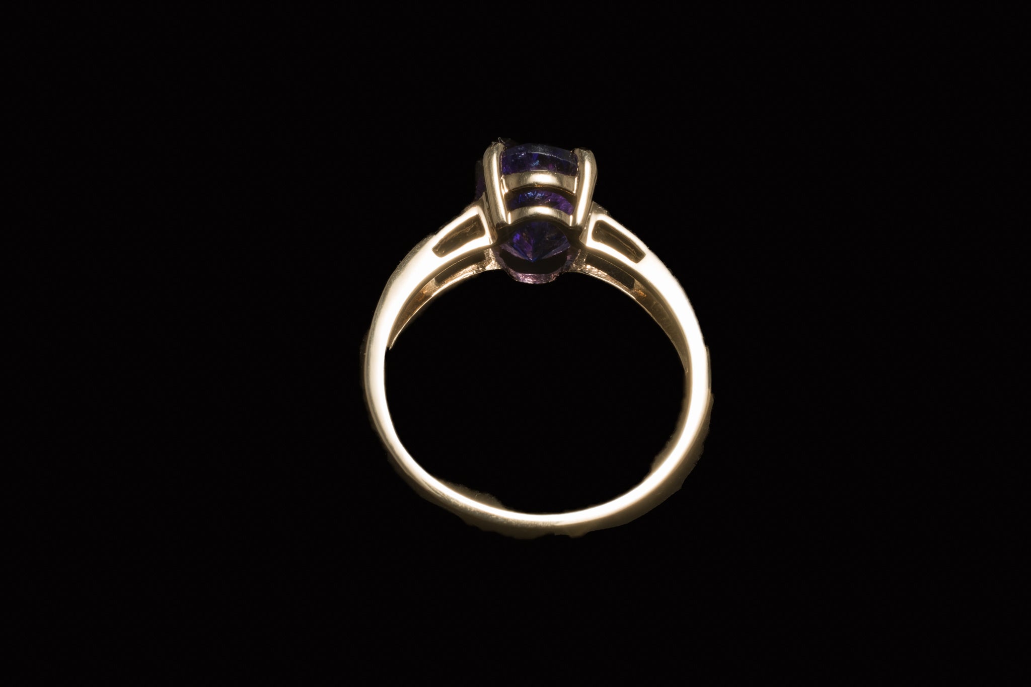 Vintage Tanzanite and Diamond Ring.   SOLD
