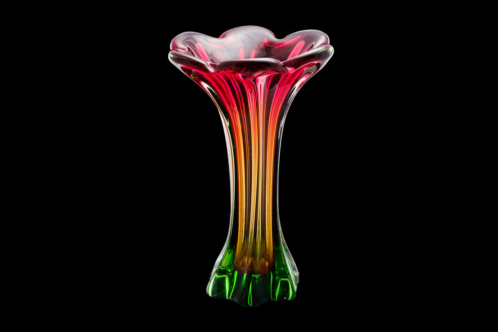 Mid Century Murano Art Glass Vase.