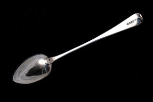 Georgian English Sterling Silver Large Basting Spoon.