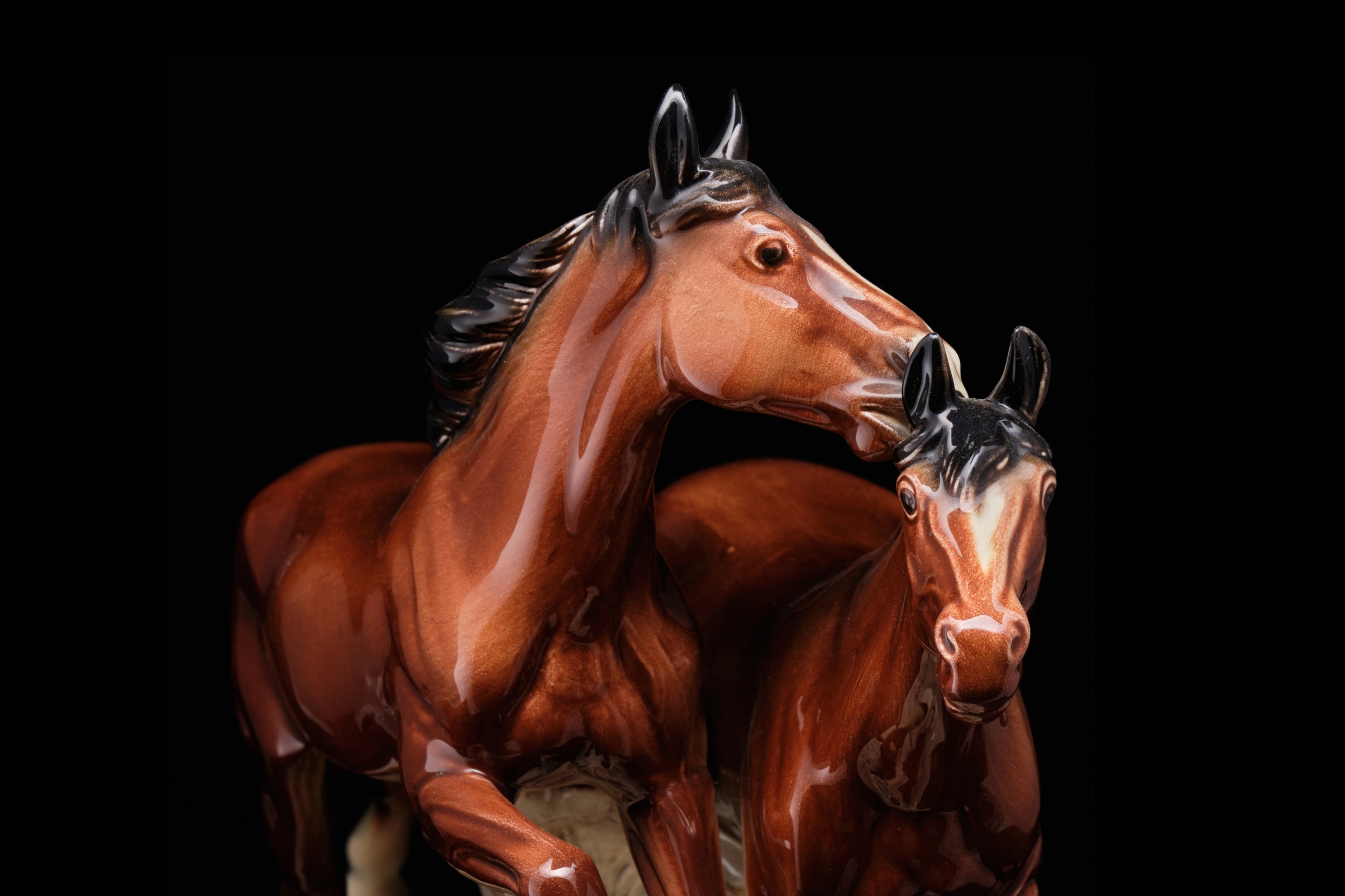 German Horse Figure Group by Katzhuitte.