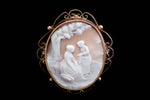 C1900 Cameo Brooch in a Gold Cage.