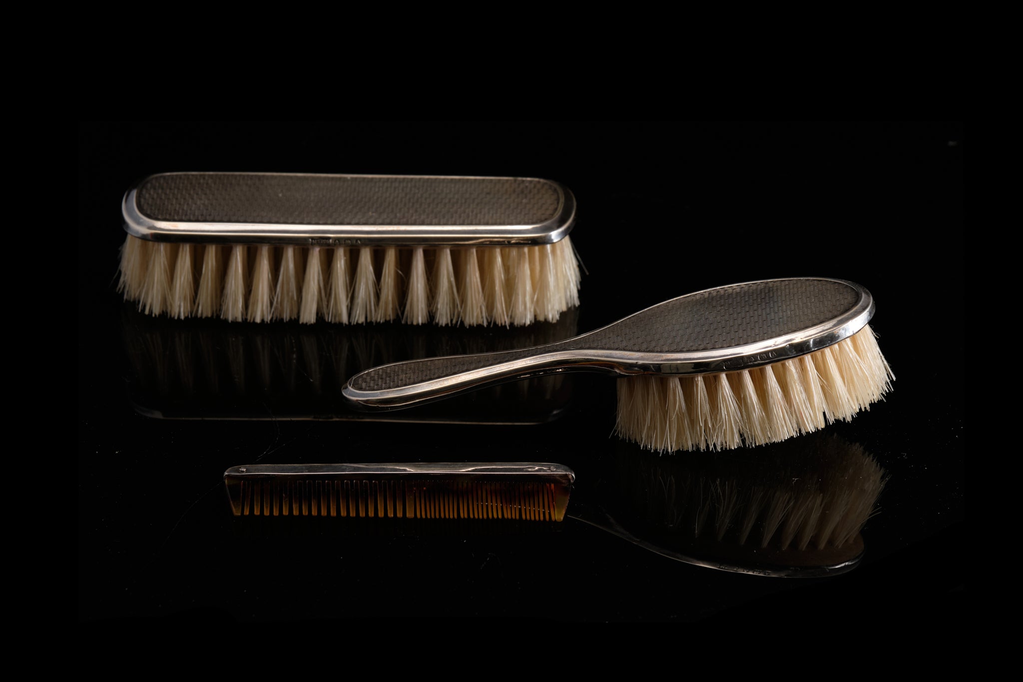 Edwardian Sterling Silver Childs Brush and Comb Set.