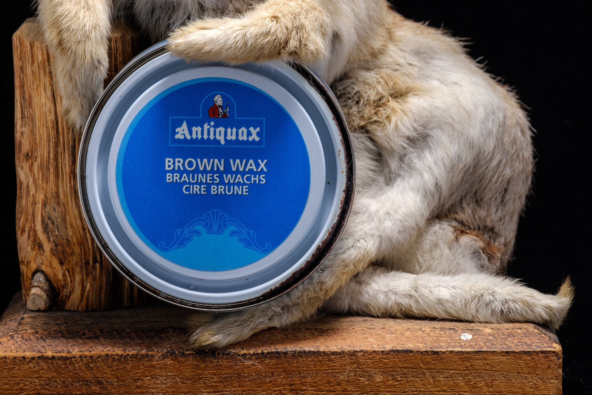 "Antiquax" Quality Furniture Care Products. (The Rabbit is not for sale.)