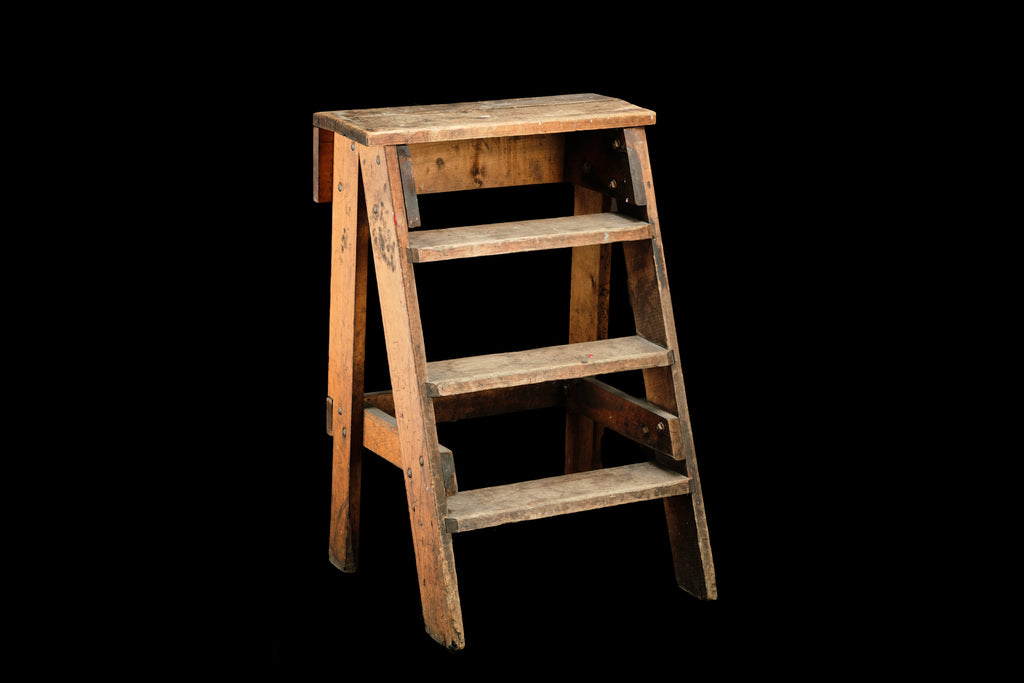 Vintage Wooden Step Ladder.   SOLD