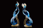 Murano Glass Mid Century Pair of Birds of Paradise.