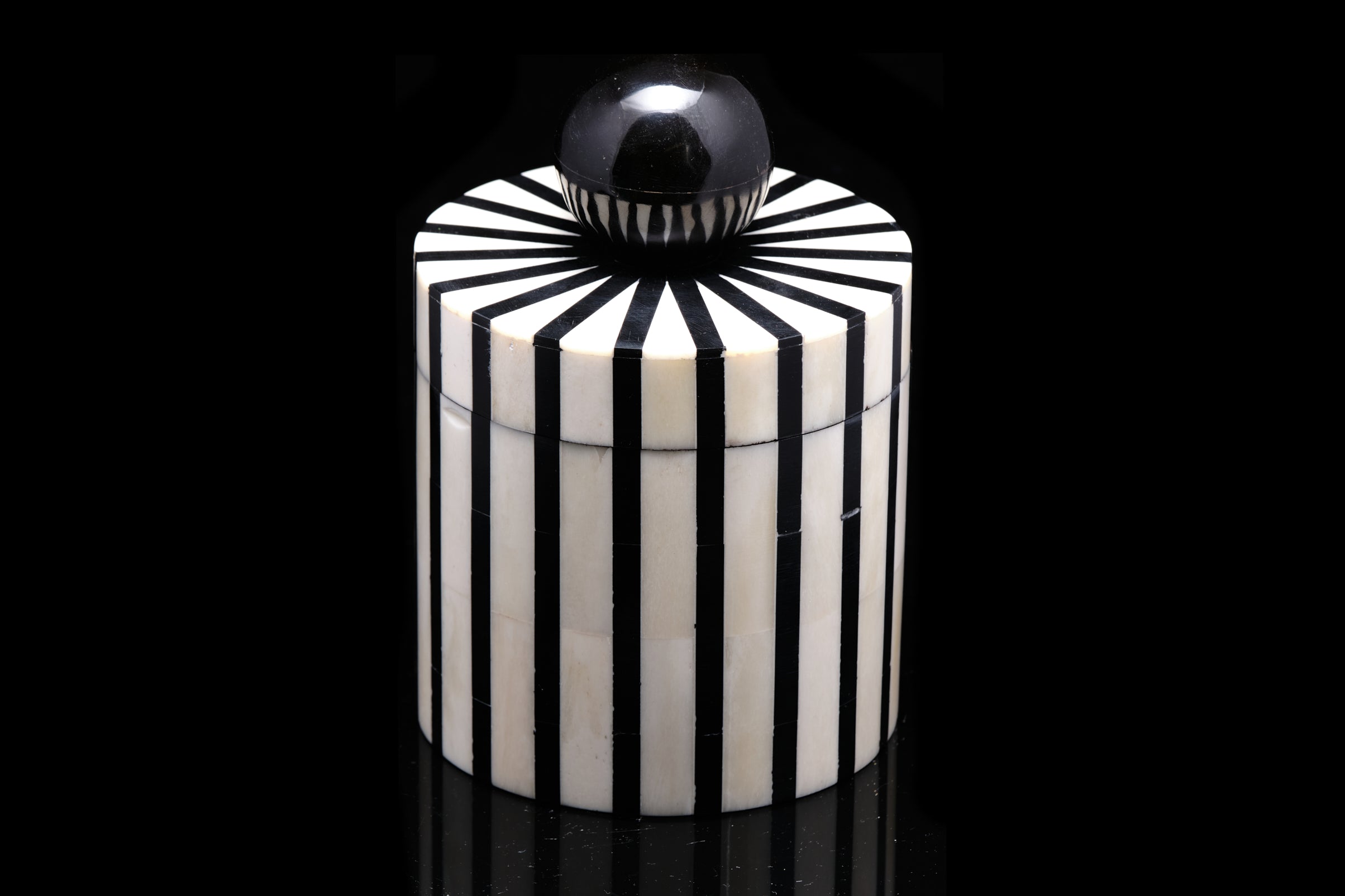 Contemporary Striped Trinket Box.