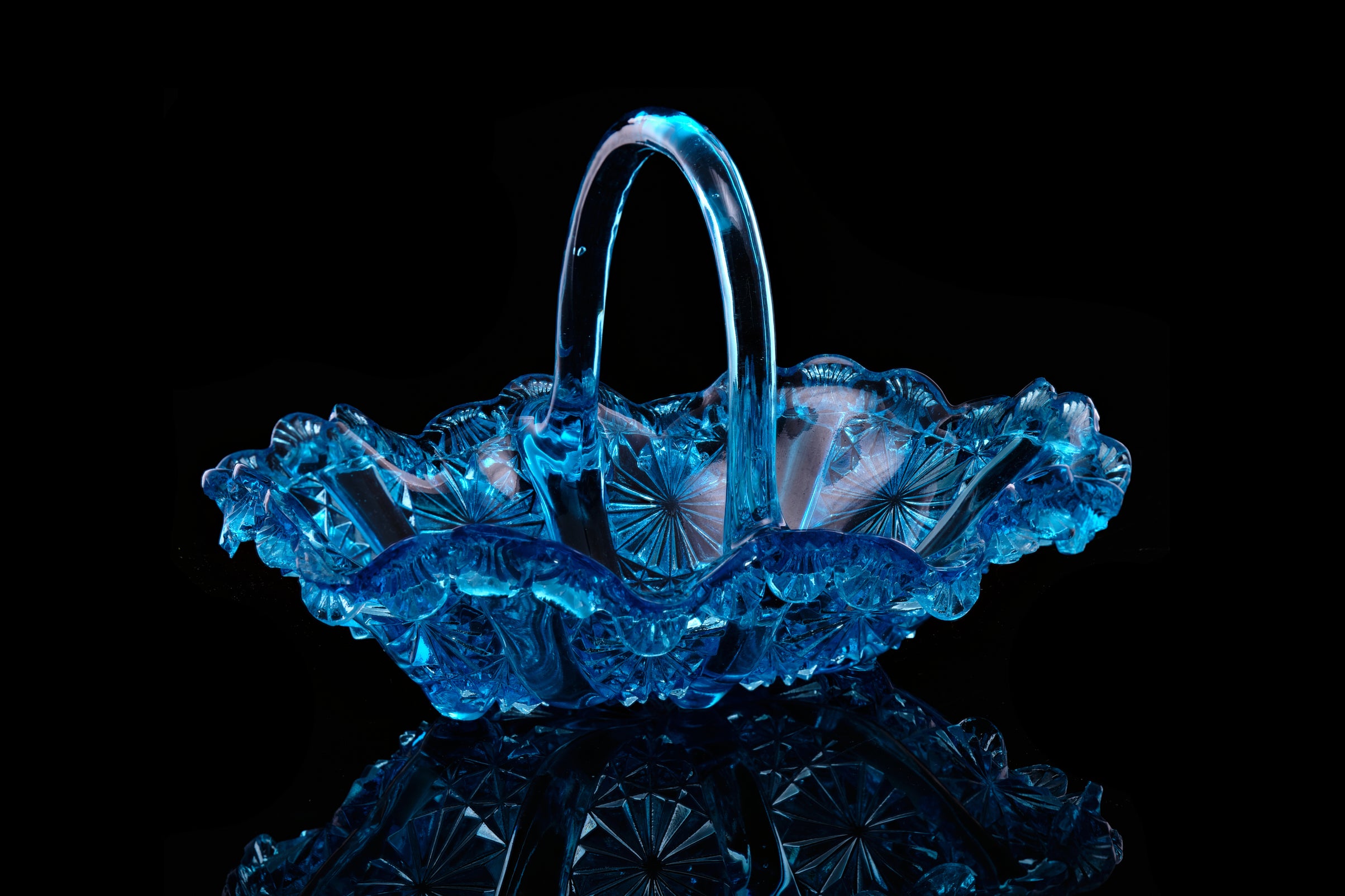 Victorian Regd. Davidson's Glass Basket.