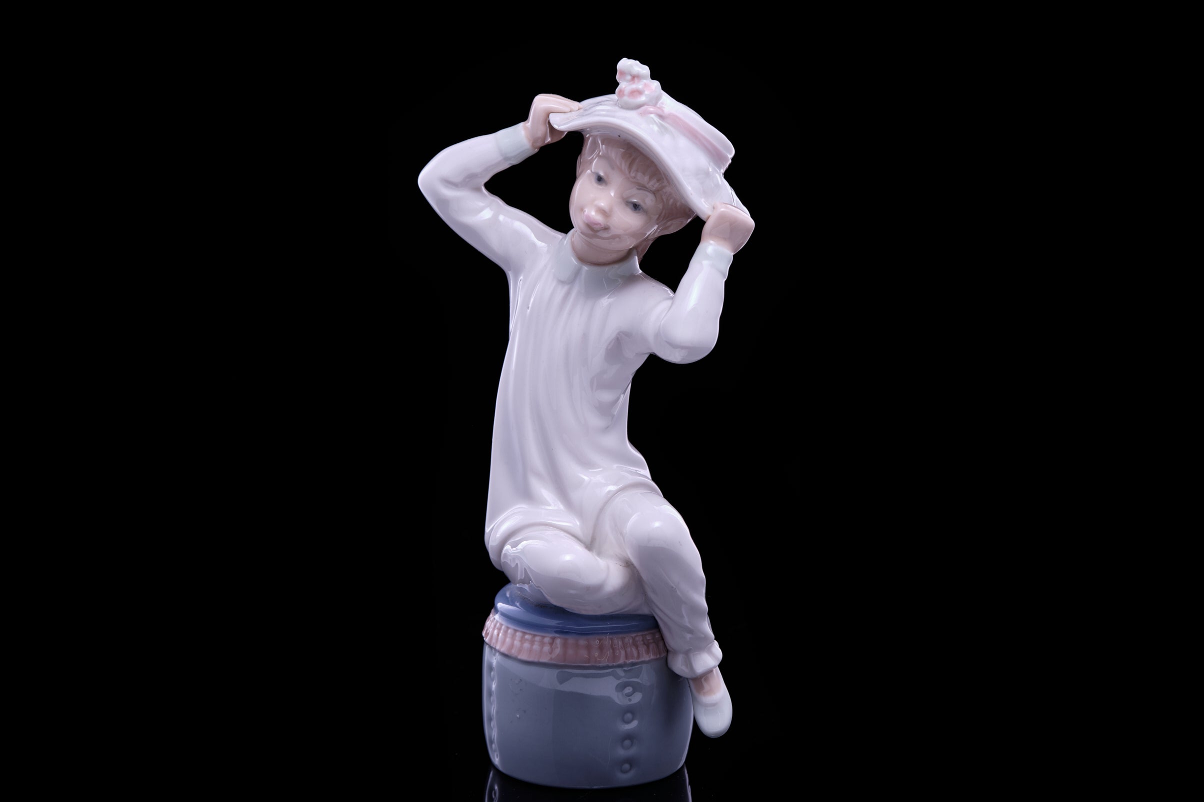 Young Lladro Girl Figurine.