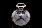 Edwardian Sterling Silver Topped, Etched Glass Perfume/Scent Bottle.