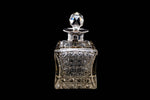 Victorian Perfume Bottle with a Silver Collar.