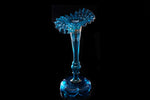 Victorian Hand Enamelled Glass Vase.