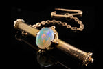 Victorian Opal and Gold Bar Brooch.