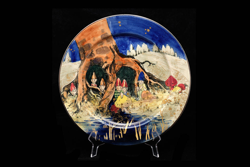 Royal Doulton Handpainted "Gnomes" Plate by Charles Noke.