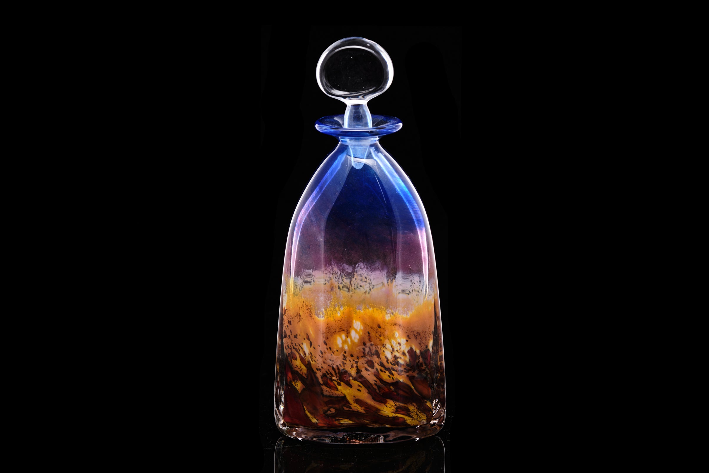 Contemporary Art Glass Perfume Bottle.